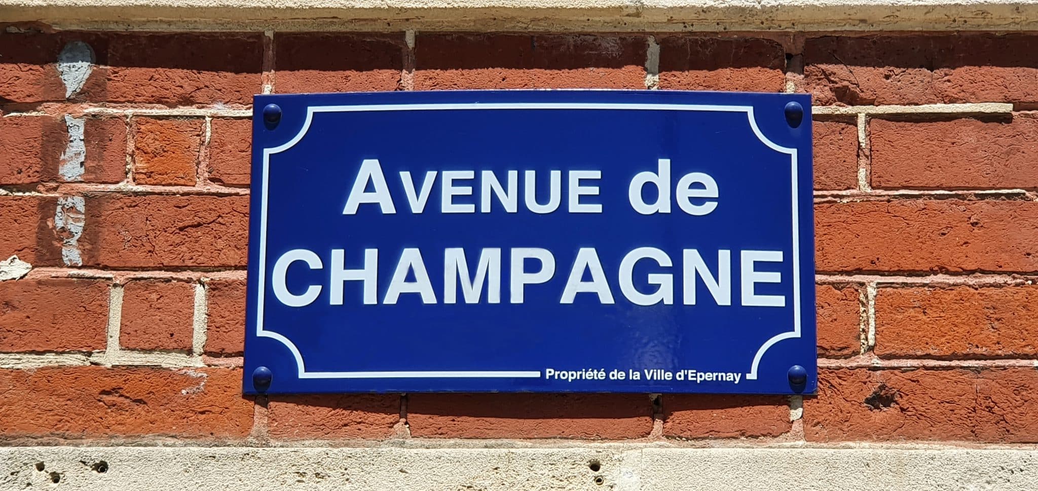 Plaque Avenue de Champagne